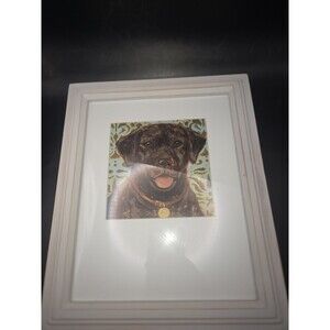 K Tomlin Framed Art Print Black Labrador 8 X 10 Wall Art